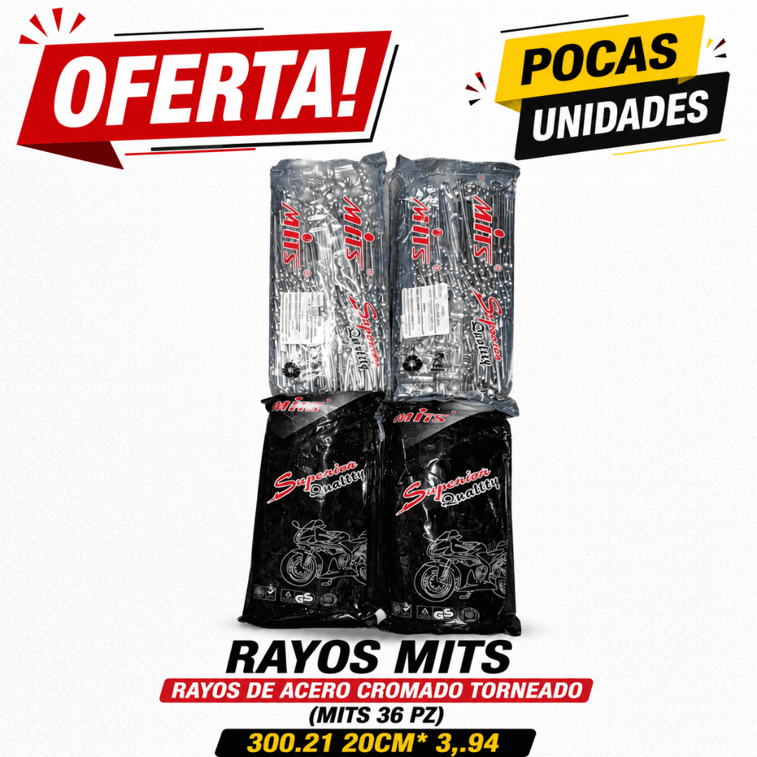 RAYOS DE ACERO TORNEADO