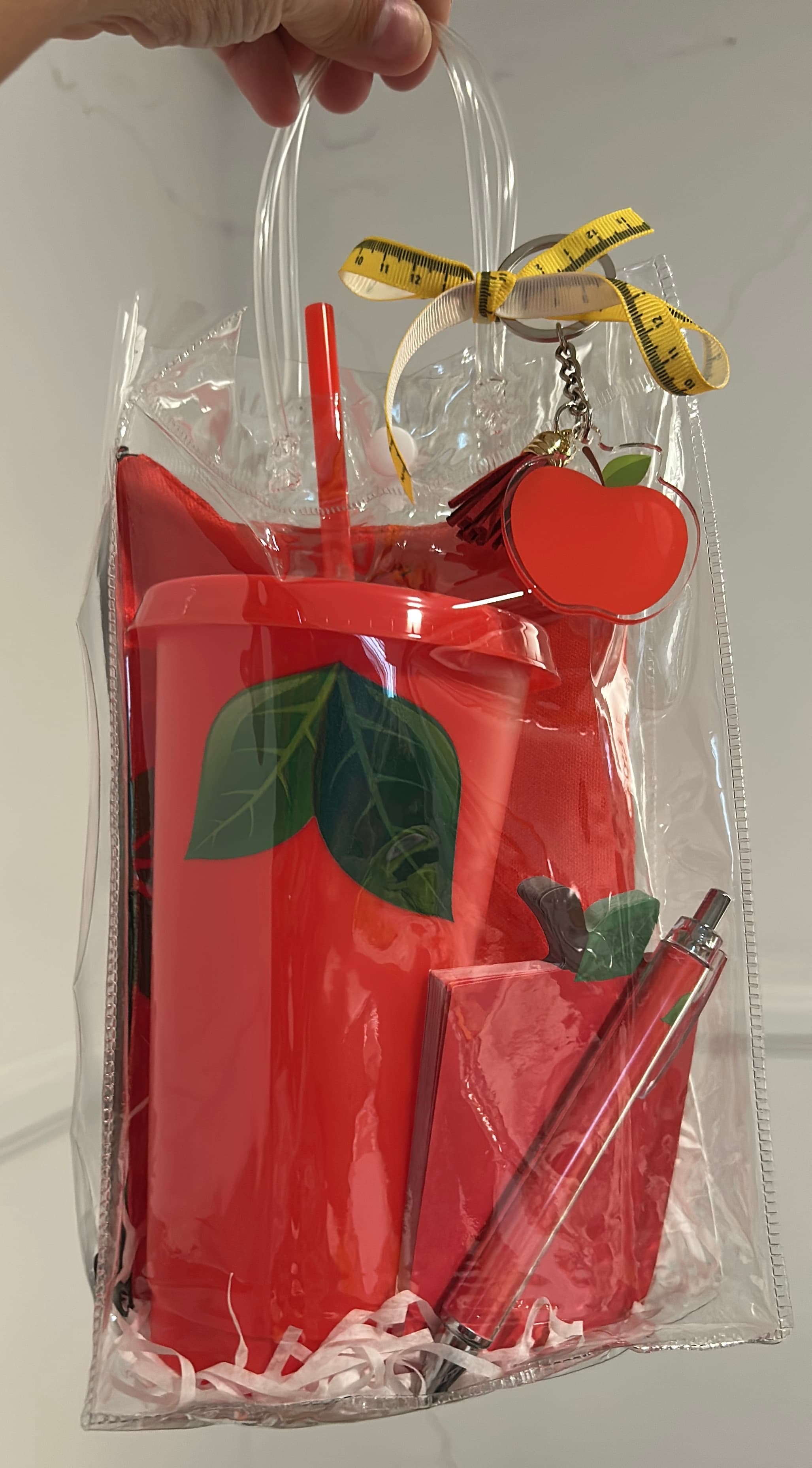 Combo Regalo Maestra / Profe (diseño manzana roja)
