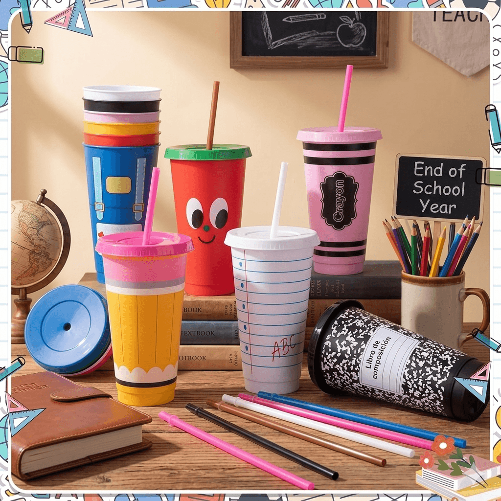 Vasos de Plástico Reutilizables 24 onzas